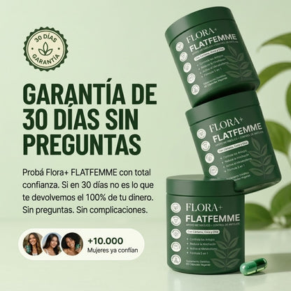 FlatFemme+ Metabolismo Activo | Combate la hinchazón & Recupera tu vientre plano.